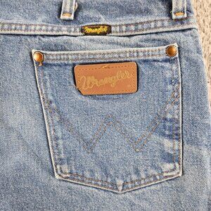 Vintage Wrangler Jeans Mens 36x36 Blue Denim Straight Leg Zip Fly Classic 90s